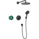 Душевая система Hansgrohe Raindance S 240 1jet PowderRain ShowerSelect S 27959670 черный матовый