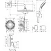 Душевая система Hansgrohe Crometta E 240 1jet 27957000 хром