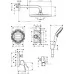 Душевая система Hansgrohe Croma/Crometta 240 1jet 27958000 хром 