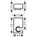 Крепление Hansgrohe Porter E 28387990 золото