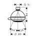 Верхний душ Hansgrohe Crometta 85 Vario 28424000 хром