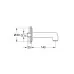 Излив для ванны Grohe BauClassic 195 мм 13258000 хром