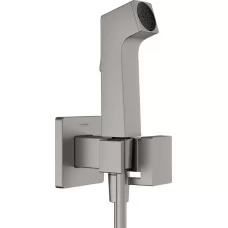 Смеситель с гигиенической лейкой Hansgrohe Bidette 1jet E 29233340 графит