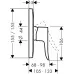 Смеситель для ванны Hansgrohe Metris 31456000 хром