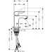 Смеситель для умывальника Hansgrohe Metris 100 31186000 хром