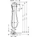 Смеситель для ванны Hansgrohe Metris 31471000 хром