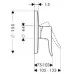 Смеситель для ванны Hansgrohe Metris 31685000 хром