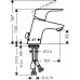 Смеситель для умывальника Hansgrohe Focus 70 31732000 хром
