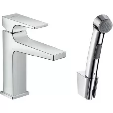 Смеситель с гигиенической лейкой Hansgrohe Metropol 100 32522000 хром