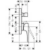 Смеситель для ванны Hansgrohe Metropol 32546000 хром