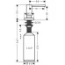 Дозатор для моющего средства Hansgrohe 40448800 сталь