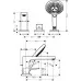 Смеситель для ванны Hansgrohe Metropol 32551000 хром
