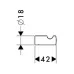 Крючок Hansgrohe Logis 40511820 сталь 