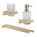 Стакан для щеток Hansgrohe AddStoris 41749140 шлифованная бронза