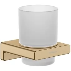 Стакан для щеток Hansgrohe AddStoris 41749140 шлифованная бронза