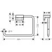 Кольцо для полотенец Hansgrohe AddStoris 41754140 шлифованная бронза