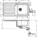 Кухонная мойка Hansgrohe S41 S4111-F400 43341800 нержавеющая сталь