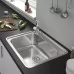 Кухонная мойка Hansgrohe S41 S412-F500 43336800 нержавеющая сталь