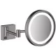 Косметическое зеркало Hansgrohe AddStoris 41790340 с LED-подсветкой, графит