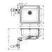 Кухонная мойка Hansgrohe S41 S412-F500 43336800 нержавеющая сталь