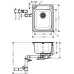 Кухонная мойка Hansgrohe S41 S412-F340 43334800 нержавеющая сталь