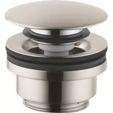 Донный клапан Hansgrohe Push-Open 50100820 с переливом сталь