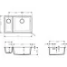 Кухонная мойка Hansgrohe S51 S510-U635 GS