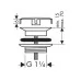 Донный клапан Hansgrohe Vivenis 50001670 черный