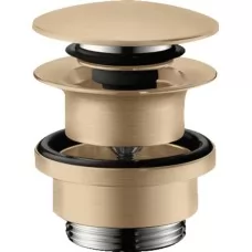 Донный клапан Hansgrohe 50100140 с переливом шлифованная бро..