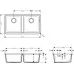 Кухонная мойка Hansgrohe S51 S510-U770 GS