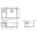 Кухонная мойка Hansgrohe S71 S719-U655 43429800 нержавеющая сталь