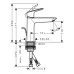 Смеситель для умывальника Hansgrohe Logis 110 Fine 71251000 хром