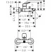 Смеситель для ванны Hansgrohe Logis Eco 71401000 хром