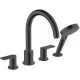 Смеситель для ванны Hansgrohe Vernis Shape 71459670 черный матовый