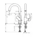 Смеситель для умывальника Hansgrohe Vernis Shape 200 71564000 хром