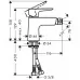 Смеситель на биде Hansgrohe Talis E 71721000 хром