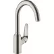Смеситель для кухни Hansgrohe Focus M42 220 1jet 71802800 сталь