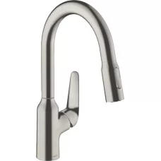 Смеситель для кухни Hansgrohe Focus M42 180 2jet 71801800 сталь