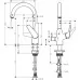 Смеситель для кухни Hansgrohe Focus M42 220 1jet 71803000 хром