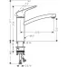 Смеситель для кухни Hansgrohe Logis M31 160 1jet 71860000 хром