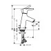 Смеситель для умывальника Hansgrohe Talis S 80 72010000 хром
