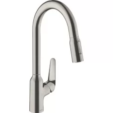 Смеситель для кухни Hansgrohe Focus M42 220 2jet 71820800 сталь