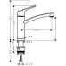 Смеситель для кухни Hansgrohe Logis M31 260 1jet 71833000 хром