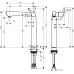 Смеситель для умывальника Hansgrohe Talis S 250 72116000 хром