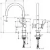 Смеситель для кухни Hansgrohe Talis M54 220 72805800 сталь