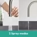 Смеситель для кухни Hansgrohe Talis M54 210 2jet 72800800 сталь