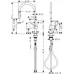 Смеситель для кухни Hansgrohe Talis M54 210 2jet 72800670 черный матовый