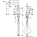 Смеситель для кухни Hansgrohe Talis M54 270 Eco 1jet 72845000 хром