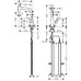 Смеситель для кухни Hansgrohe Metris Select M71 240 2jet 73817000 хром