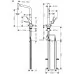 Смеситель для кухни Hansgrohe Metris M71 320 Eco 2jet 73824000 хром